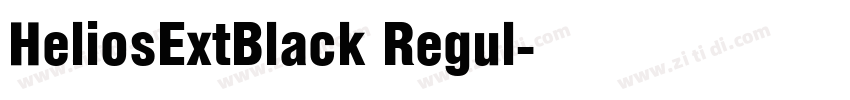 HeliosExtBlack Regul字体转换